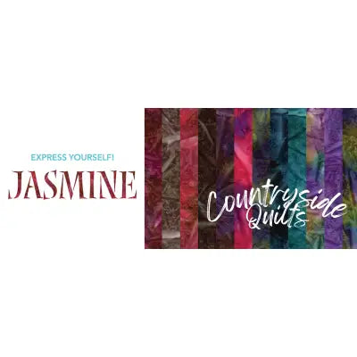 Batiks Jasmine 5in Squares, 42pcs