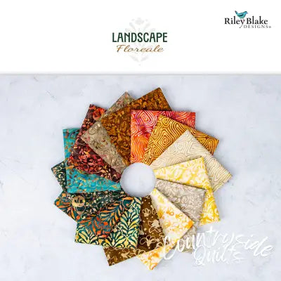 Batiks Landscape Floreale 2.5in Strips, 40pcs/bundle