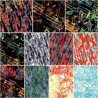 Batiks Lets Play Ball Fat Quarter Bundle C, 12pcs/bundle