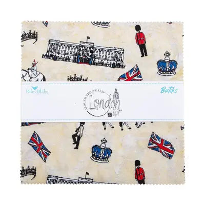 Batiks London 10in Squares, 42pcs