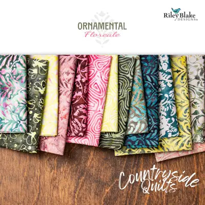 Batiks Ornamental Floreale Fat Quarter Bundle, 14pcs