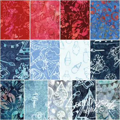 Batiks Places You'll Go Boardwalk 2.5 Inch Rolie Polie A, 40 Pcs.