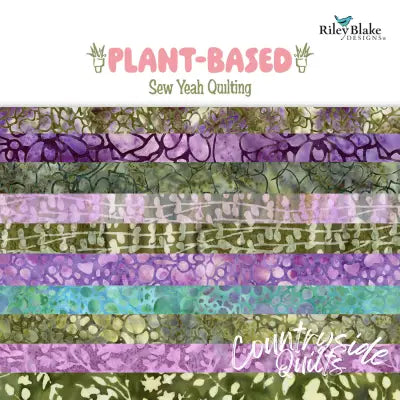 Batiks Plant-Based Fat Quarter Bundle A, 10pcs