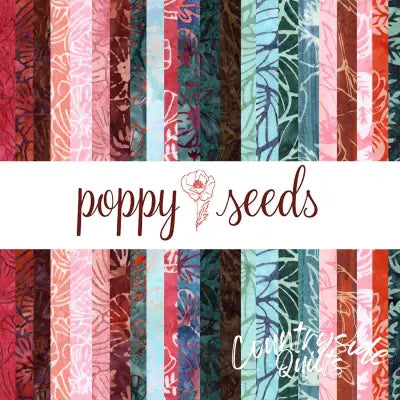 Batiks Poppy Seeds 10 Inch Stacker, 42pcs