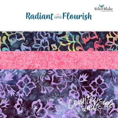 Batiks Radiant Flourish Fat Quarter Bundle, 22 Pcs.
