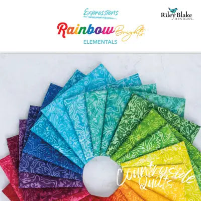 Batiks Rainbow Fat Quarter Bundle, 24pcs