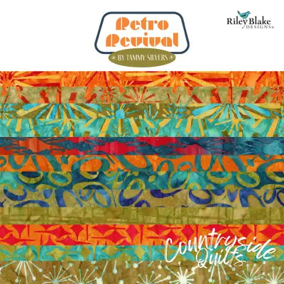 Batiks Retro Revival Fat Quarter Bundle A, 12pcs