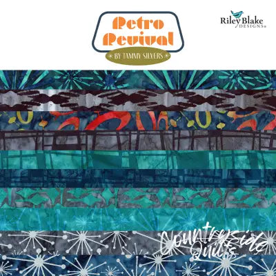 Batiks Retro Revival Fat Quarter Bundle B, 12pcs