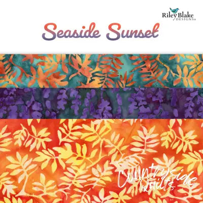 Batiks Seaside Sunset 10in Squares, 42pcs/bundle