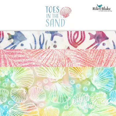 Batiks Toes in the Sand 10in Squares, 42pcs/bundle