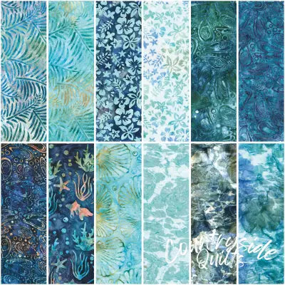 Batiks Toes in the Sand Fat Quarter Bundle B, 12pcs/bundle
