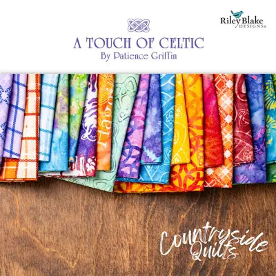 Batiks A Touch of Celtic 5in Squares, 42pcs/bundle