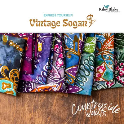 Batiks Vintage Sogan Fat Quarter Bundle, 15pcs