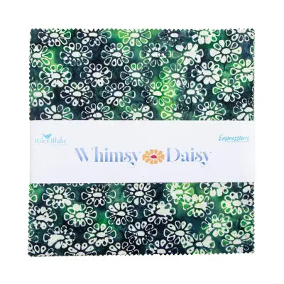 Batiks Whimsy Daisy 10in Squares, 42pcs