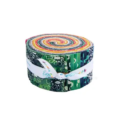 Batiks Whimsy Daisy 2.5in Strips, 40pcs