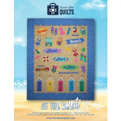 At the Beach Applique Machine Embroidery Quilt Pattern