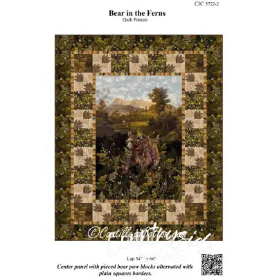 Bear in the Ferns Quilt Pattern