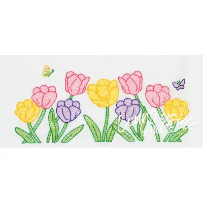 Beautiful Blooms Lace Edge Pillowcases