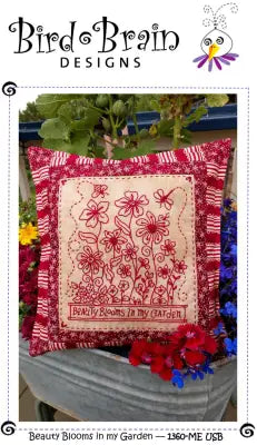 Beauty Blooms in my Garden Machine Embroidery USB