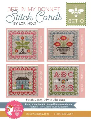 Bee In My Bonnet Stitch Cards Set O