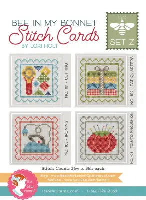 Bee In My Bonnet Stitch Cards Set Z