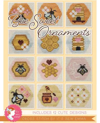 Bee Sweet Ornaments Cross Stitch Pattern