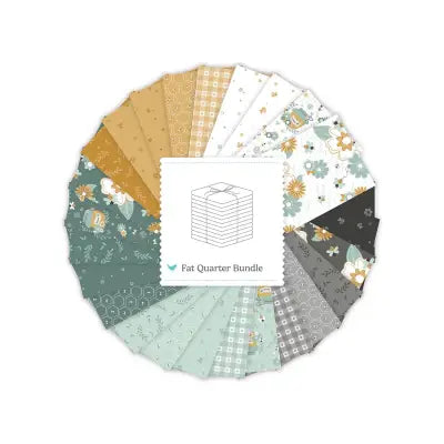 Bees and Blossoms Fat Quarter Bundle, 25 Pcs.