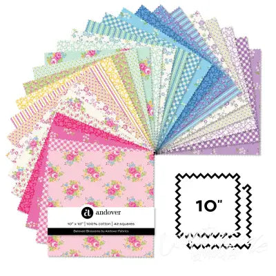 Beloved Blossoms 10 Inch Square 42 Cuts Each