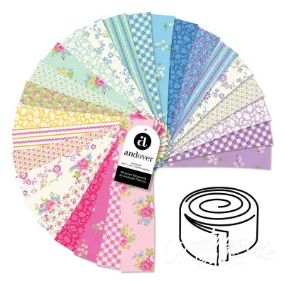 Beloved Blossoms 2.5 Inch Strip Roll 40 Cuts Each
