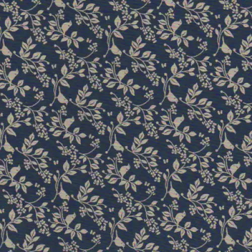 Benartex BIRD ON BRANCH NAVY X8938-on