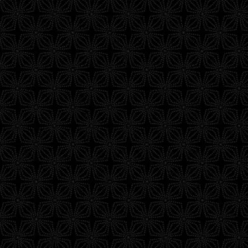 Benartex NIGHT & DAY Geo Bloom 9806-92 Black/Black