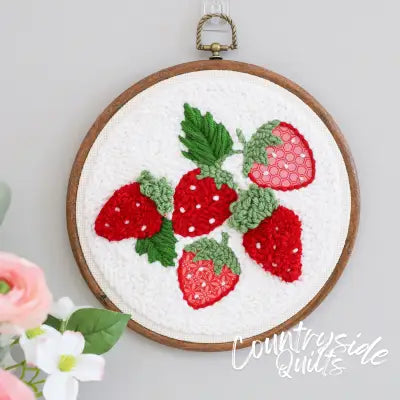 So Berry Happy Punch Needle Embroidery Kit