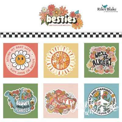 Besties Fat Quarter Bundle, 22pcs/bundle