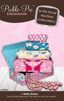 Betty Boxes In the Hoop Machine Embroidery Design