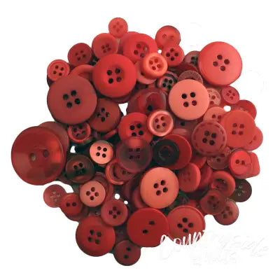 Big Apple Buttons in Mason Jar