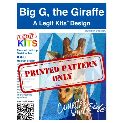 Big G the Giraffe Pattern
