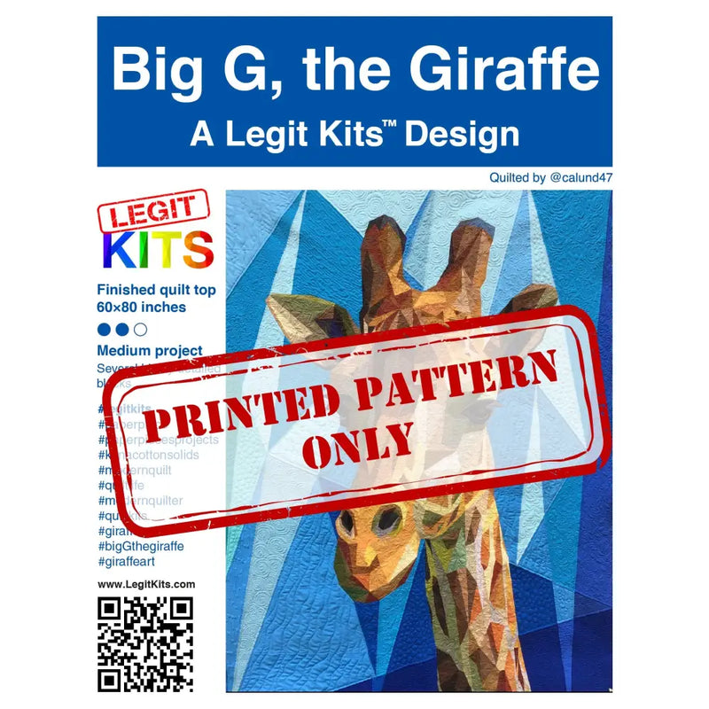 Big G the Giraffe Pattern PT002