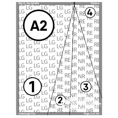Big G the Giraffe Pattern