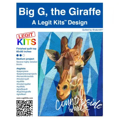 Big G the Giraffe Quilt Kit