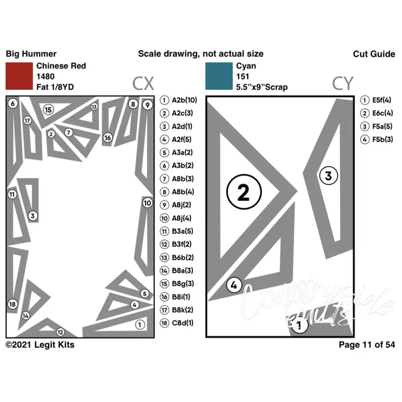 Big Hummer Pattern PT023