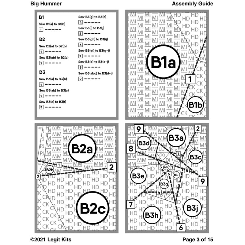 Big Hummer Quilt Kit QK023