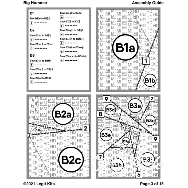 Big Hummer Quilt Kit QK023