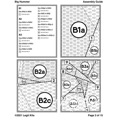 Big Hummer Quilt Kit