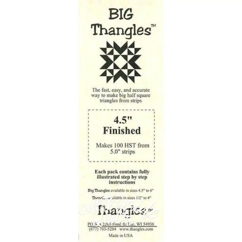 Big Thangles - 4.5 Finished 10154