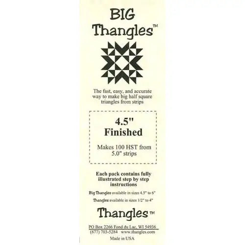 Big Thangles - 4.5 Finished 10154