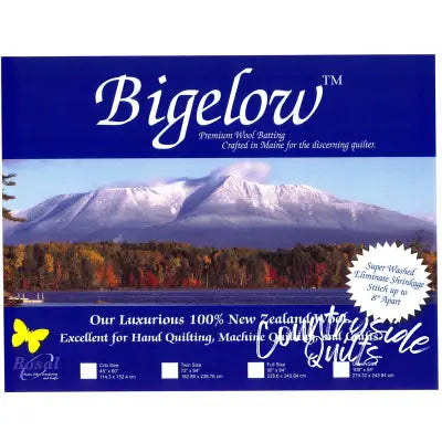 Bigelow 100% Wool Batting 45in x 60in
