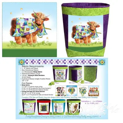 Bin Set Hi Cow Quilt