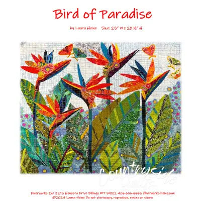 Bird of Paradise Collage Pattern by Laura Heine