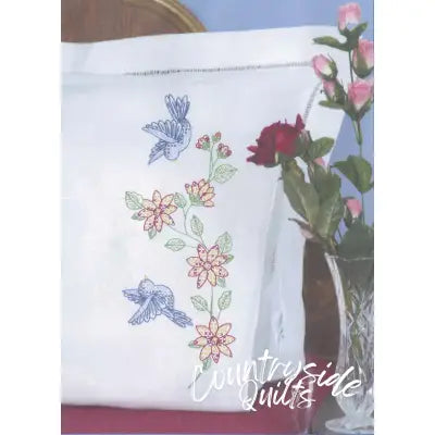 Birds Perle Edge Pillowcase