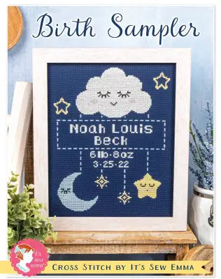 Birth Sampler Cross Stitch Pattern